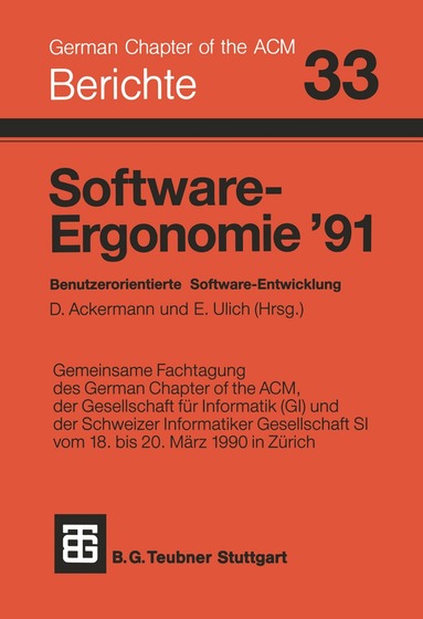 Ackermann, Ulich - Software-Ergonomie ’91, Häftad