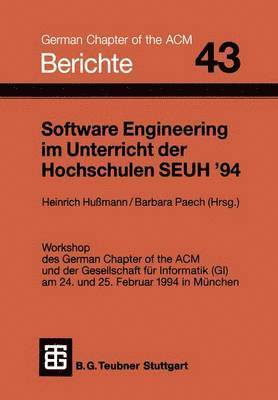 bokomslag Software Engineering im Unterricht der Hochschulen SEUH 94