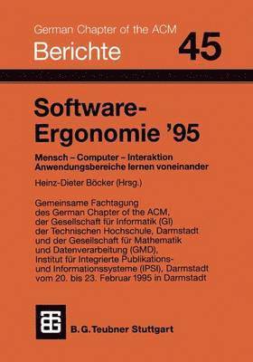 bokomslag Software-Ergonomie 95