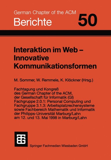 bokomslag Interaktion im Web - Innovative Kommunikationsformen