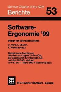 bokomslag Software-Ergonomie 99