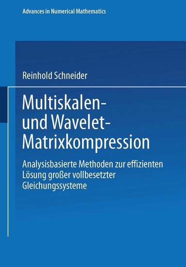 Multiskalen- und Wavelet-Matrixkompression, Häftad
