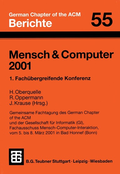 Horst Oberquelle, Reinhard Oppermann, Jürgen Krause - Mensch & Computer 2001, Häftad