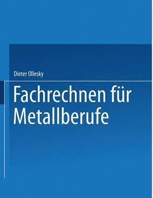 bokomslag Fachrechnen fr Metallberufe