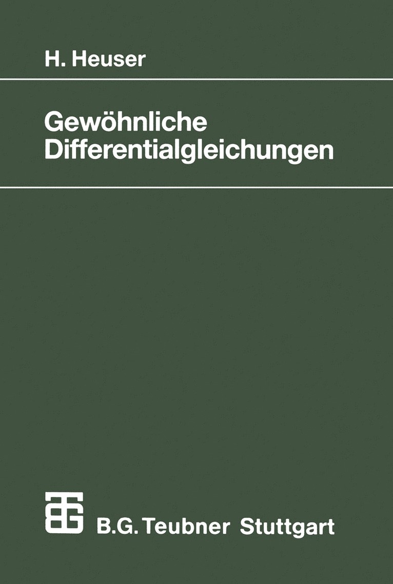 Gewhnliche Differentialgleichungen 1