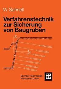 bokomslag Verfahrenstechnik zur Sicherung von Baugruben