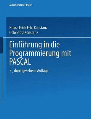 bokomslag Einfhrung in die Programmierung mit PASCAL