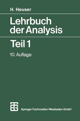 bokomslag Lehrbuch der Analysis Teil 1
