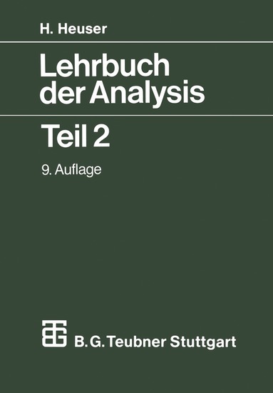 Harro Heuser - Lehrbuch der Analysis, Häftad