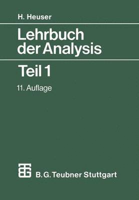 Lehrbuch der Analysis 1