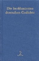 Die berühmtesten deutschen Gedichte