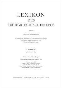 Lexikon Des Fruhgriechischen Epos