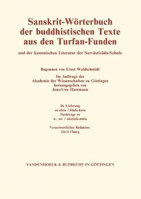 bokomslag Sanskrit-Wörterbuch der buddhistischen Texte aus den Turfan-Funden. Lieferung 26