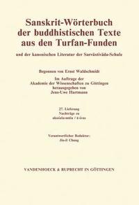 bokomslag Sanskrit-Worterbuch der buddhistischen Texte aus den Turfan-Funden. Lieferung 27