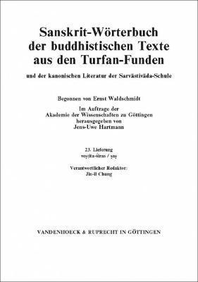 Jens-Uwe Hartmann - Sanskrit-Worterbuch Der Buddhistischen Texte Aus Den Turfan-Funden. Lieferung 23: Vestita-Siras/SAS, Häftad