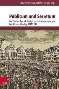 bokomslag Publicum und Secretum