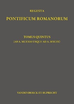 bokomslag Regesta Pontificum Romanorum