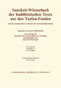 bokomslag Sanskrit-Worterbuch der buddhistischen Texte aus den Turfan-Funden. Lieferung 29