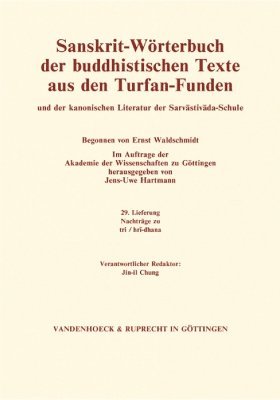 bokomslag Sanskrit-Worterbuch der buddhistischen Texte aus den Turfan-Funden. Lieferung 29