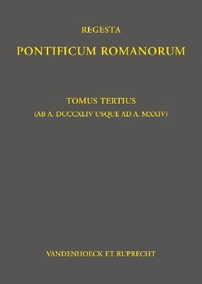 bokomslag Regesta Pontificum Romanorum