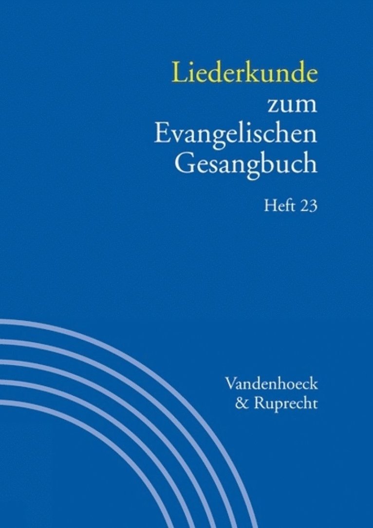 Liederkunde zum Evangelischen Gesangbuch. Heft 23 1