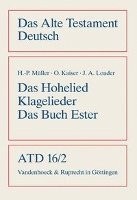 Otto Kaiser, James Alfred Loader, Hans-Peter Muller - Das Hohelied, Klagelieder, Das Buch Ester, Häftad