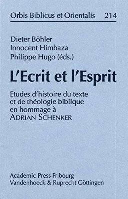 L'Ecrit et l'Esprit