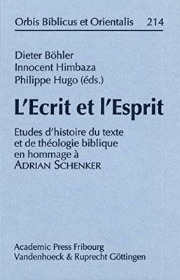 L'Ecrit et l'Esprit 1