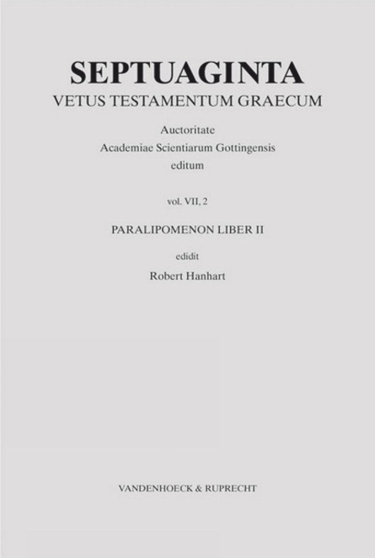 Robert Hanhart - Septuaginta., Inbunden