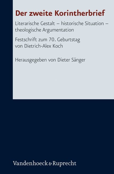 Dieter Sänger - Der zweite Korintherbrief, Inbunden