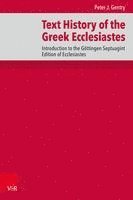 Text History of the Greek Ecclesiastes 1