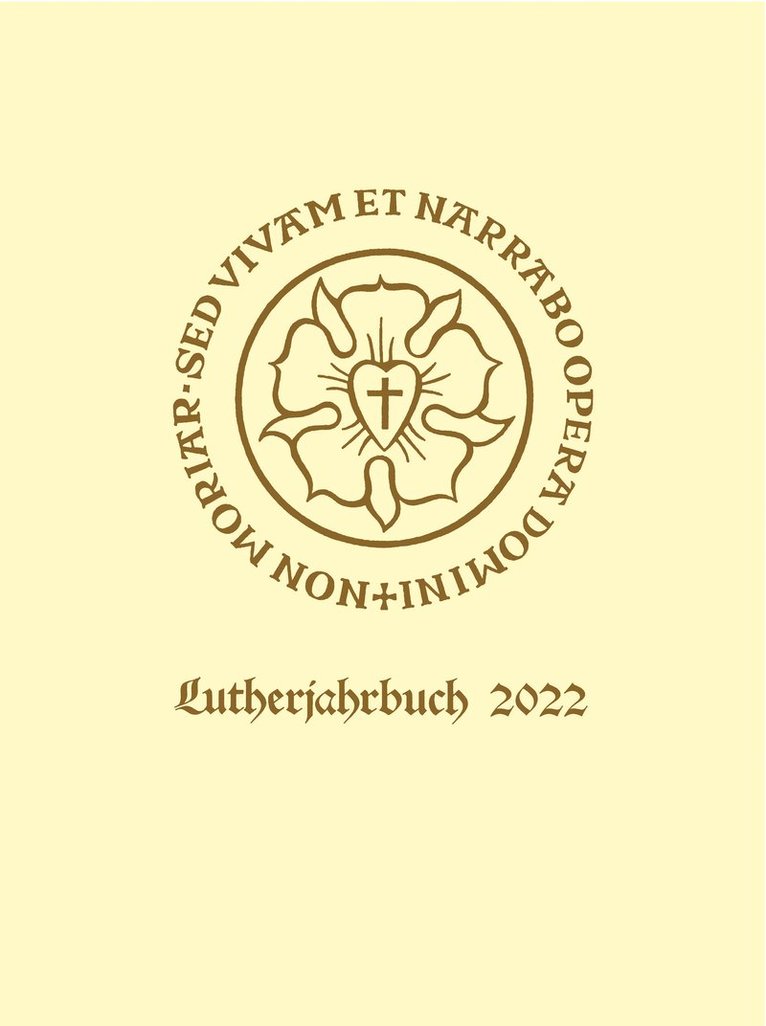 Lutherjahrbuch 89. Jahrgang 2022 1