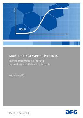 bokomslag MAK- und BAT-Werte-Liste 2014