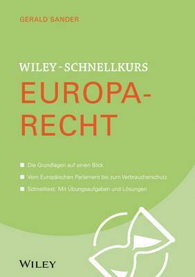 bokomslag Wiley-Schnellkurs Europarecht