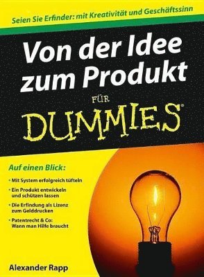 bokomslag Von der Idee zum Produkt fr Dummies