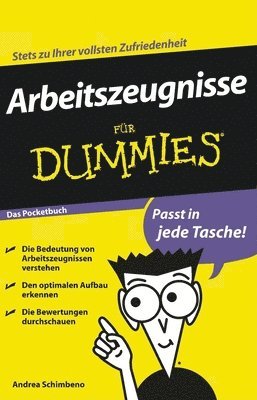 Arbeitszeugnisse fr Dummies Das Pocketbuch 1