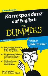 bokomslag Korrespondenz auf Englisch fur Dummies Das Pocketbuch