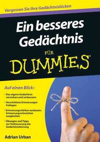 bokomslag Ein besseres Gedachtnis fur Dummies