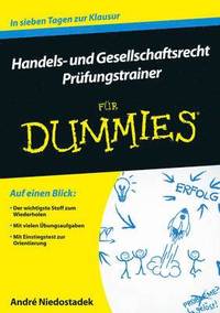 bokomslag Handels und Gesellschaftsrecht fur Dummies - Prufungstrainer