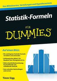 bokomslag Statistik-Formeln fr Dummies