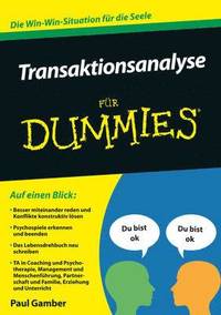 bokomslag Transaktionsanalyse fr Dummies