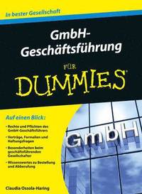 bokomslag GmbH-Geschaftsfuhrung fur Dummies