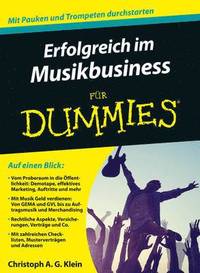 bokomslag Erfolgreich im Musikbusiness fr Dummies