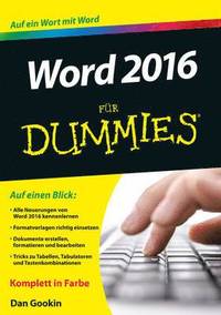 bokomslag Word 2016 fr Dummies