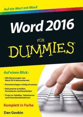 Dan Gookin, Idaho) Gookin, Dan (Coeur d'Alene - Word 2016 für Dummies, Häftad