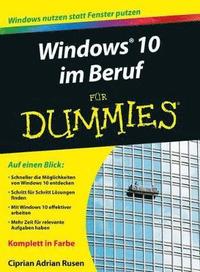 bokomslag Windows 10 im Beruf fr Dummies