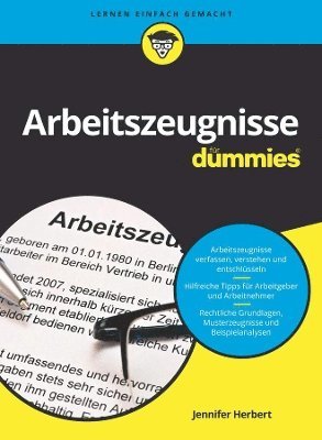 bokomslag Arbeitszeugnisse fr Dummies