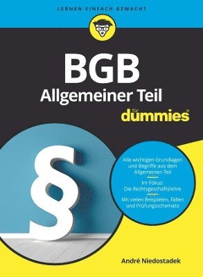 bokomslag BGB Allgemeiner Teil für Dummies