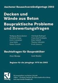 bokomslag Aachener Bausachverstndigentage 2002
