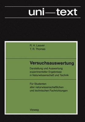 Ralph H. Leaver, T. R. Thomas - Versuchsauswertung, Häftad
